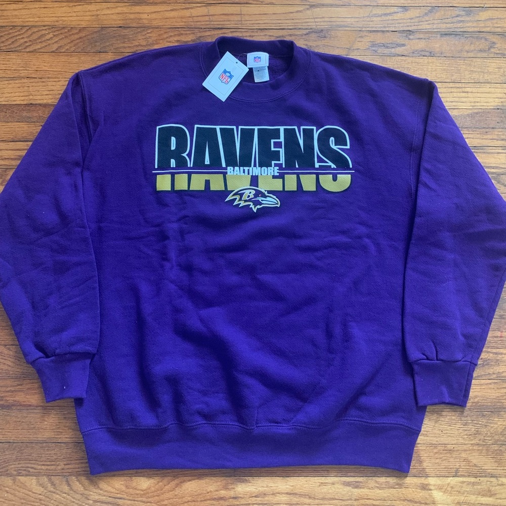 NFL Apparel Baltimore Ravens Crewneck Sweatshirt Mens XL Vintage 2002